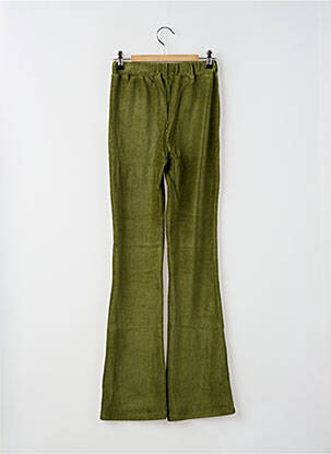 Pantalon evazat talie elastică talie elastică verde SCOTCH & SODA fată