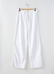 Pantalon evazat croială evazată alb BELLEROSE femeie