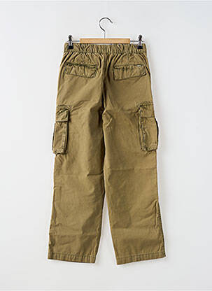 Pantalon cargo croială dreaptă talie elastică verde BELLEROSE băiat