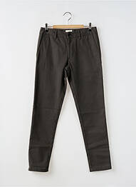 Pantalon slim închidere cu fermoar sub clapetă cu nasturi verde BELLEROSE băiat