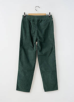 Pantalon drept închidere cu legături de legat talie elastică verde BELLEROSE băiat