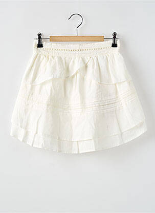 Fustă scurtă croială evazată alb SCOTCH & SODA fată