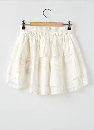 Fustă scurtă croială evazată alb SCOTCH & SODA fată