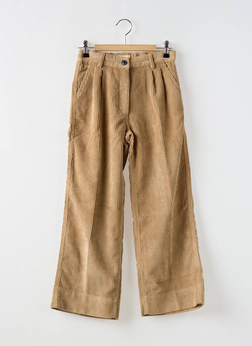 Pantalon evazat bej BELLEROSE fată