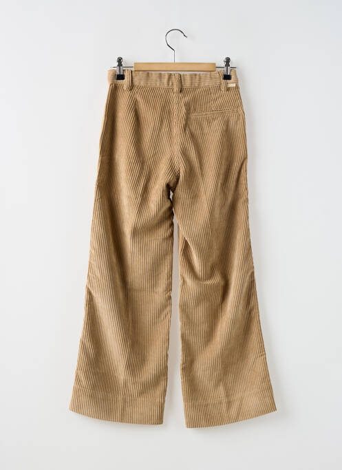 Pantalon evazat bej BELLEROSE fată