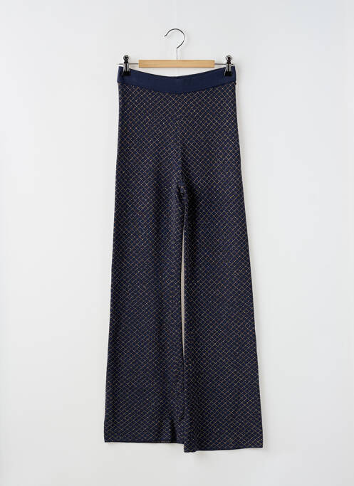 Pantalon evazat albastru SCOTCH & SODA fată