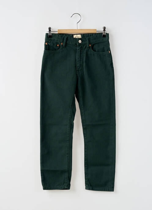 Pantalon drept verde BELLEROSE fată
