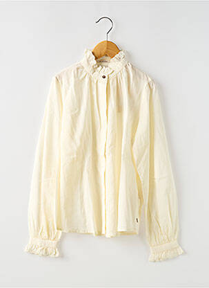 Cămașă țesătură poplin mâneci lungi bej SCOTCH & SODA fată