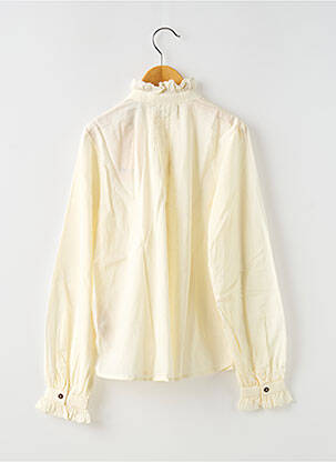 Cămașă țesătură poplin mâneci lungi bej SCOTCH & SODA fată