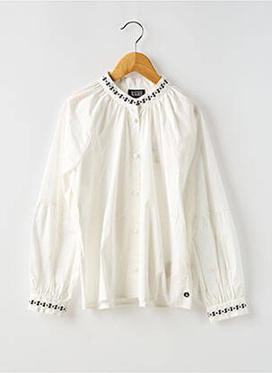 Cămașă țesătură poplin mâneci lungi bej SCOTCH & SODA fată