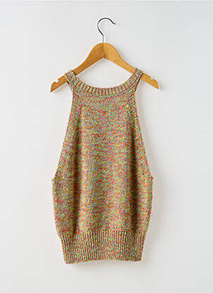 Pulover elasticitate bretele subțiri verde BELLEROSE fată