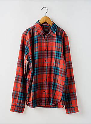 Cămașă cu mâneci lungi imprimeu scoțian portocalie SCOTCH & SODA băiat