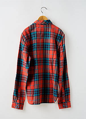 Cămașă cu mâneci lungi imprimeu scoțian portocalie SCOTCH & SODA băiat