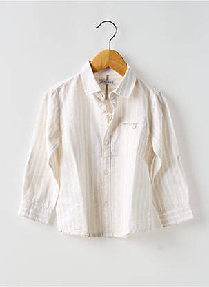 Cămașă cu mâneci lungi bej MAYORAL băiat