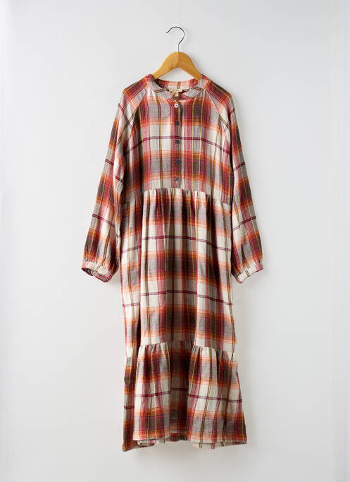 Rochie midi portocaliu BELLEROSE fată