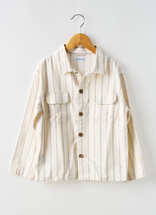 Cămașă cu mâneci lungi bej MAYORAL băiat