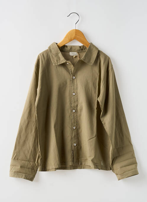 Cămașă cu mâneci lungi verde BUHO băiat