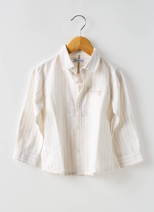 Cămașă cu mâneci lungi bej MAYORAL băiat