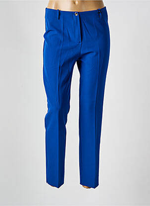 Pantalon 7/8 talie înaltă talie înaltă albastru deschis ESTEL COLLECTION femeie