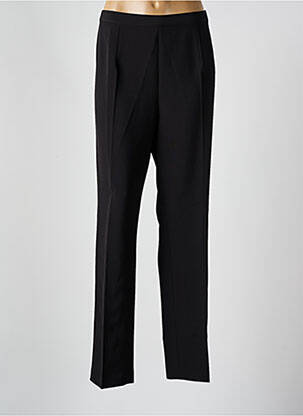 Pantalon drept talie elastică mărime normală negru ARONA femeie
