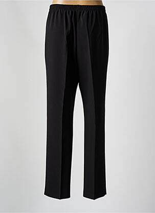 Pantalon drept talie elastică mărime normală negru ARONA femeie