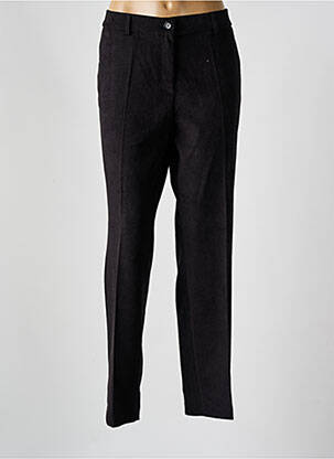 Pantalon chino închidere cu fermoar sub clapetă cu nasturi talie înaltă negru BARILOCHE femeie