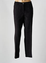 Pantalon chino închidere cu fermoar sub clapetă cu nasturi talie înaltă negru BARILOCHE femeie