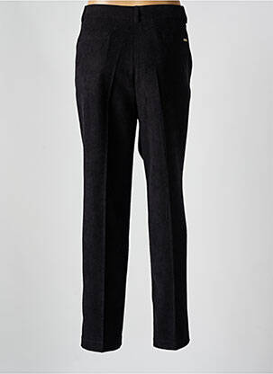 Pantalon chino închidere cu fermoar sub clapetă cu nasturi talie înaltă negru BARILOCHE femeie