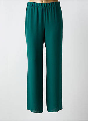 Pantalon drept țesătură crep mărime normală verde GALA BY ROSA GIMENO femeie