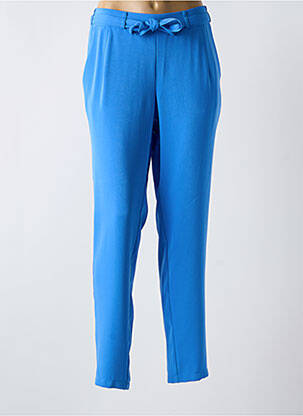 Pantalon slim talie elastică mărime normală albastru BARBARA LEBEK femeie