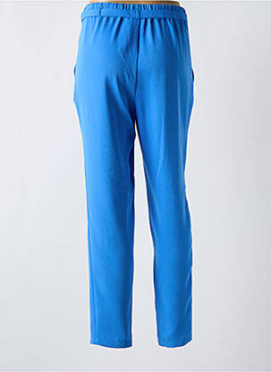 Pantalon slim talie elastică mărime normală albastru BARBARA LEBEK femeie