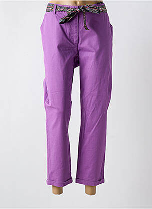 Pantalon 7/8 elasticitate mărime normală violet JULIE GUERLANDE femeie