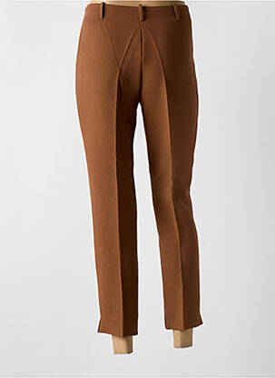 Pantalon 7/8 elasticitate mărime normală maro ESTEL COLLECTION femeie
