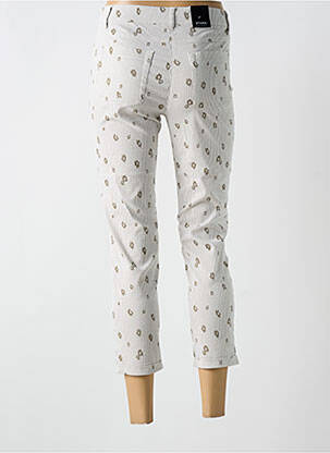 Pantalon 7/8 elasticitate mărime normală alb STARK femeie