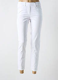 Pantalon 7/8 elasticitate mărime normală alb STARK femme