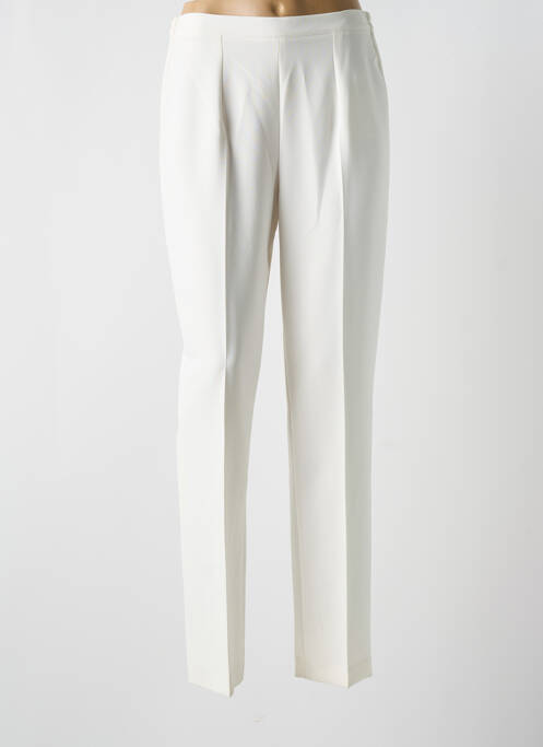 Pantalon drept alb ARONA femeie
