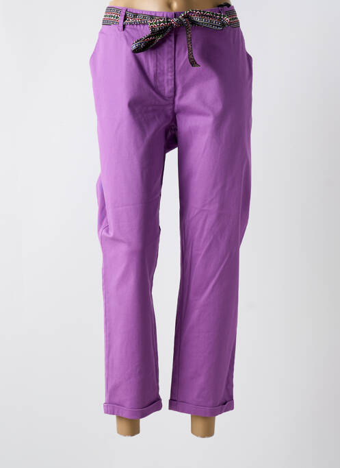 Pantalon 7/8 violet JULIE GUERLANDE femeie
