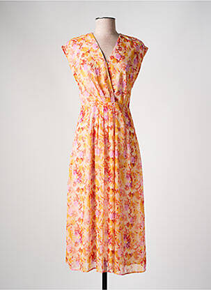 Rochie lungă portocaliu JULIE GUERLANDE femeie