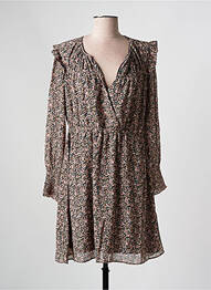 Rochie midi imprimeu floral mâneci lungi roz CHATTAWAK femeie