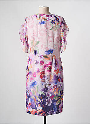 Rochie midi imprimeu floral mâneci scurte roz GALA BY ROSA GIMENO femeie