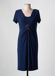 Rochie midi mâneci scurte mâneci scurte albastru ARONA femeie