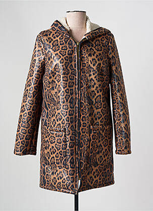 Palton lung maro ESTEL COLLECTION femeie