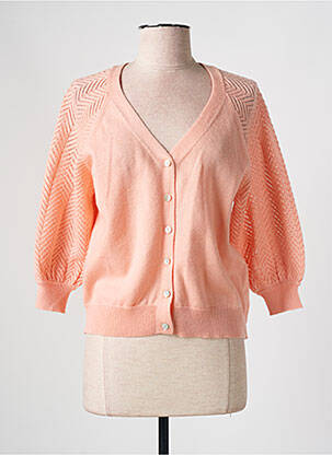 Vestă cu mâneci lungi roz JULIE GUERLANDE femeie