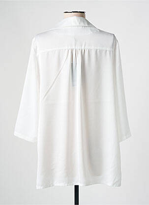 Bluză țesătură poplin mâneci lungi alb ESTEL COLLECTION femeie