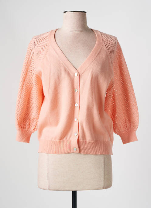 Vestă cu mâneci lungi roz JULIE GUERLANDE femeie