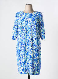 Rochie midi mâneci 3/4 mâneci 3/4 albastru ARONA femeie