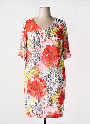 Rochie midi imprimeu fantezie mâneci scurte roșu GALA BY ROSA GIMENO femeie