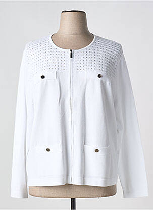 Vestă cu mâneci lungi alb MICHA femeie