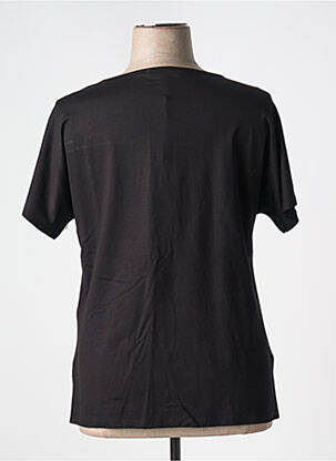 Tricou imprimeu fantezie mâneci scurte negru GREGORY PAT femeie