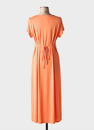 Rochie scurtă mâneci scurte mâneci scurte portocalie TINTA femeie